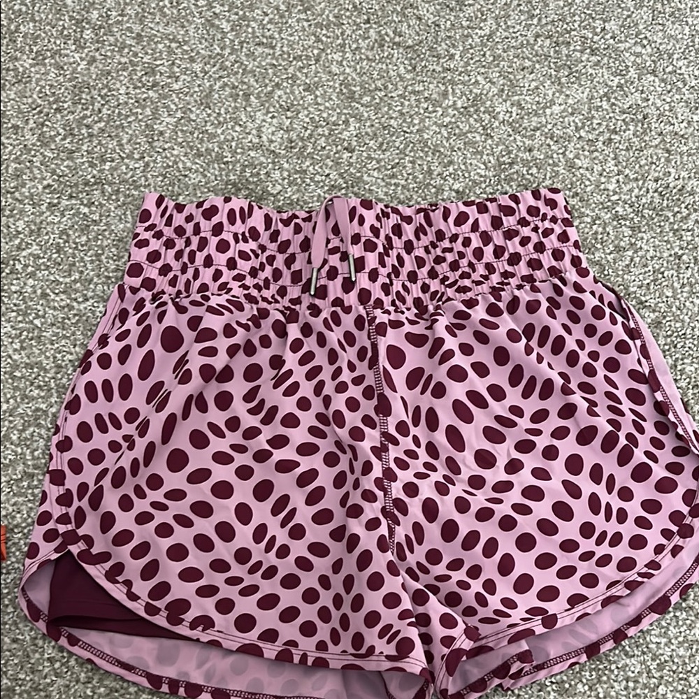 Balance Athletica Purple Polka Dot Athletic Shorts